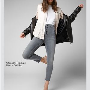 J Brand Natasha Sky High Crop Skinny Jeans grey26
